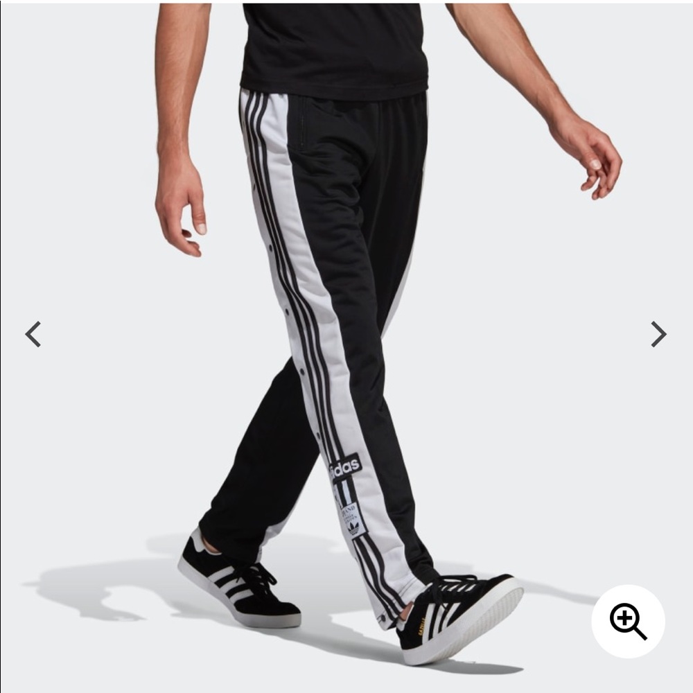 Adidas snap off track pants
